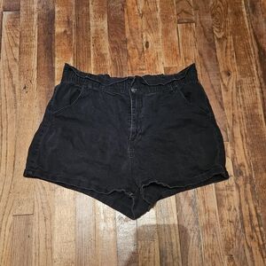 No Boundaries High Waist Black Stretchy Shorts Size XL 15/17 Casual Minimalist